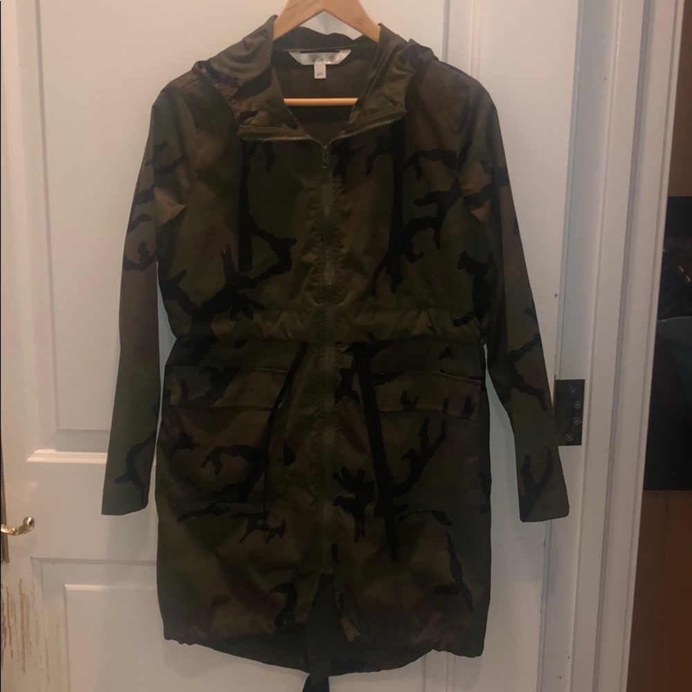 Camo raincoat